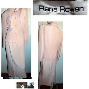 Rena Rowen Vintage Pink Skirt Suit Size 12/10